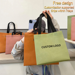 Portable Non-Woven PP Plastic Wallet Custom Logo Print Matte Bag Minimalist Packaging Design Personal Item Packing