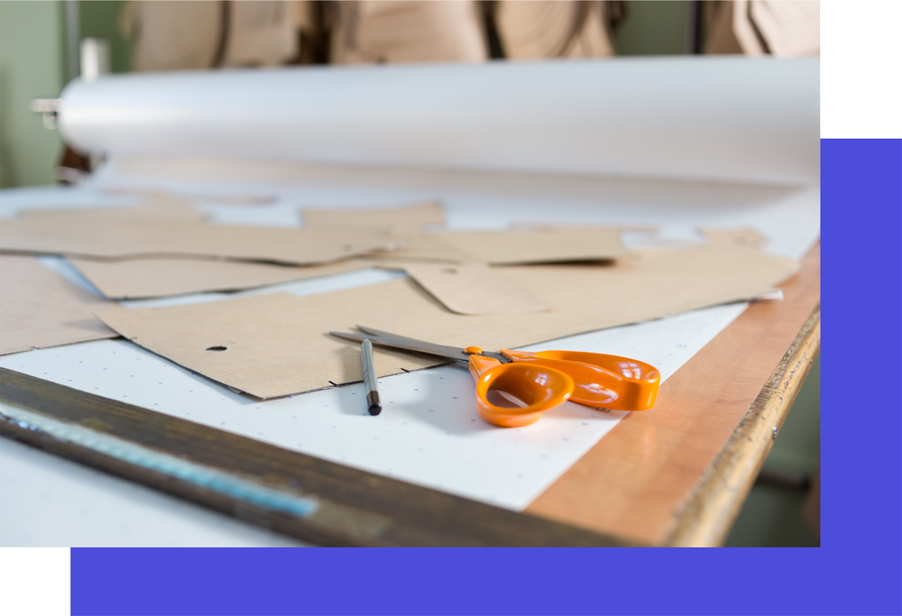 Apparel technical design and pattern making studio