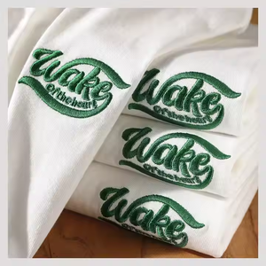 Embroidery Print Manufacturer Multi Color Cotton Knitted T-Shirt
