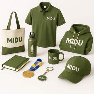Custom Logo Promotional Gift Set T Shirt Umbrella Water Bottle Bag Hat Bulk Corporate