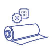 Fabric and trim sourcing icon